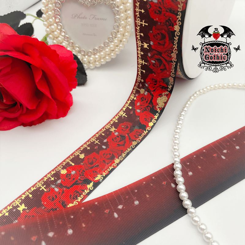 紅薔薇　マスク　YOSHKI  紗栄子　りぼん　黒 紅薔薇マスクYOSHKI 紗栄子りぼん黒