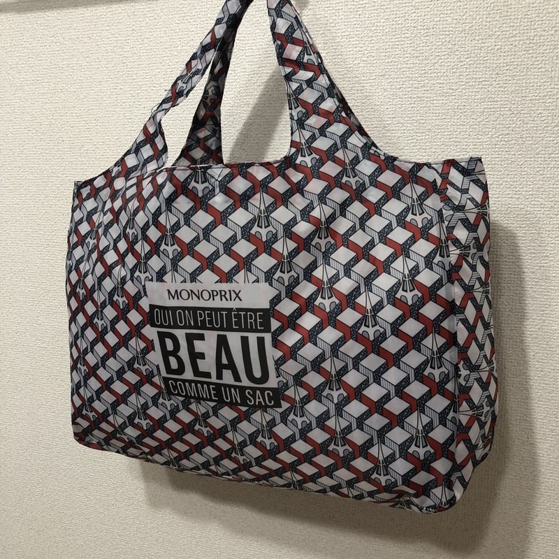 monoprix モノプリ エコバッグ エッフェル塔 ルージュ | maison monoprix モノプリ エコバッグ エッフェル塔 ルージュ | maison