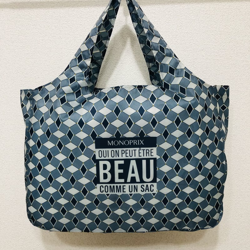 新品　MONOPRIX  モノプリ　エコバッグ　希少　激レア 新品 モノプリ MONOPRIX エコバッグ エッフェル塔柄 - メルカリ