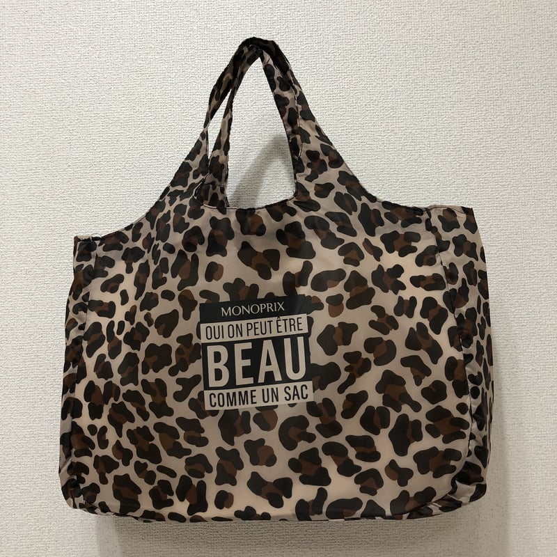 monoprix モノプリ エコバッグ レオパード柄 | maison d'eruha STORE