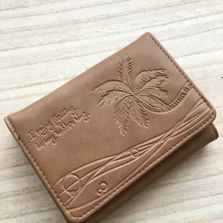 財布(ハワイ二つ折り財布 ベージュ)