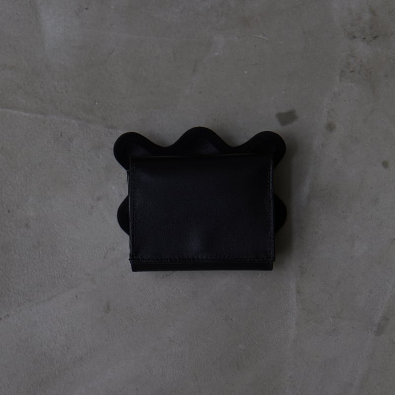 norienomoto wave trifold wallet / black