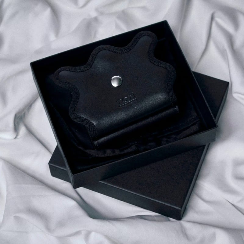 norienomoto wave trifold wallet / black