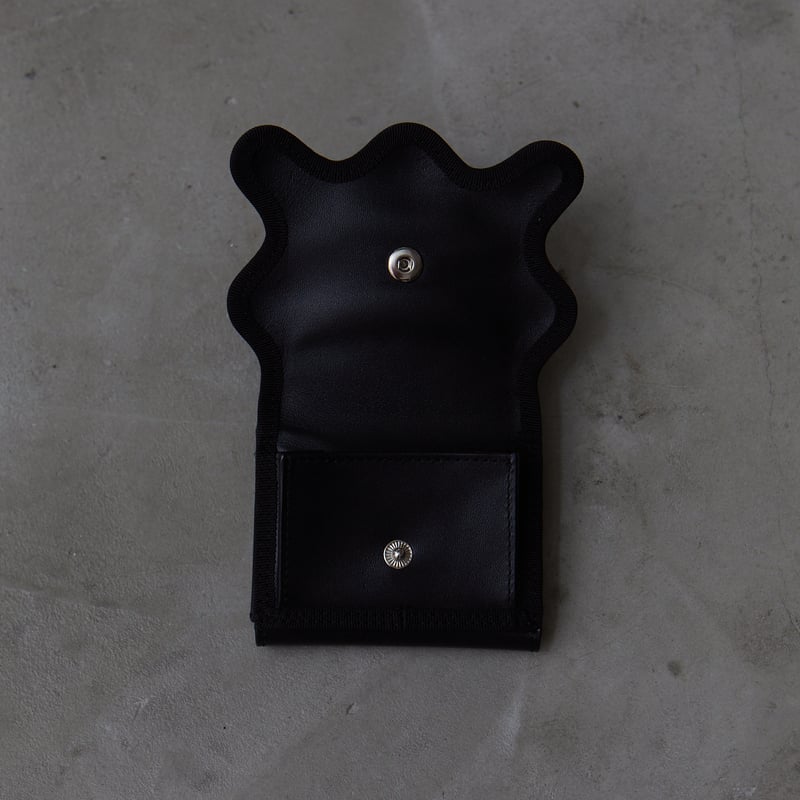 norienomoto wave trifold wallet / black