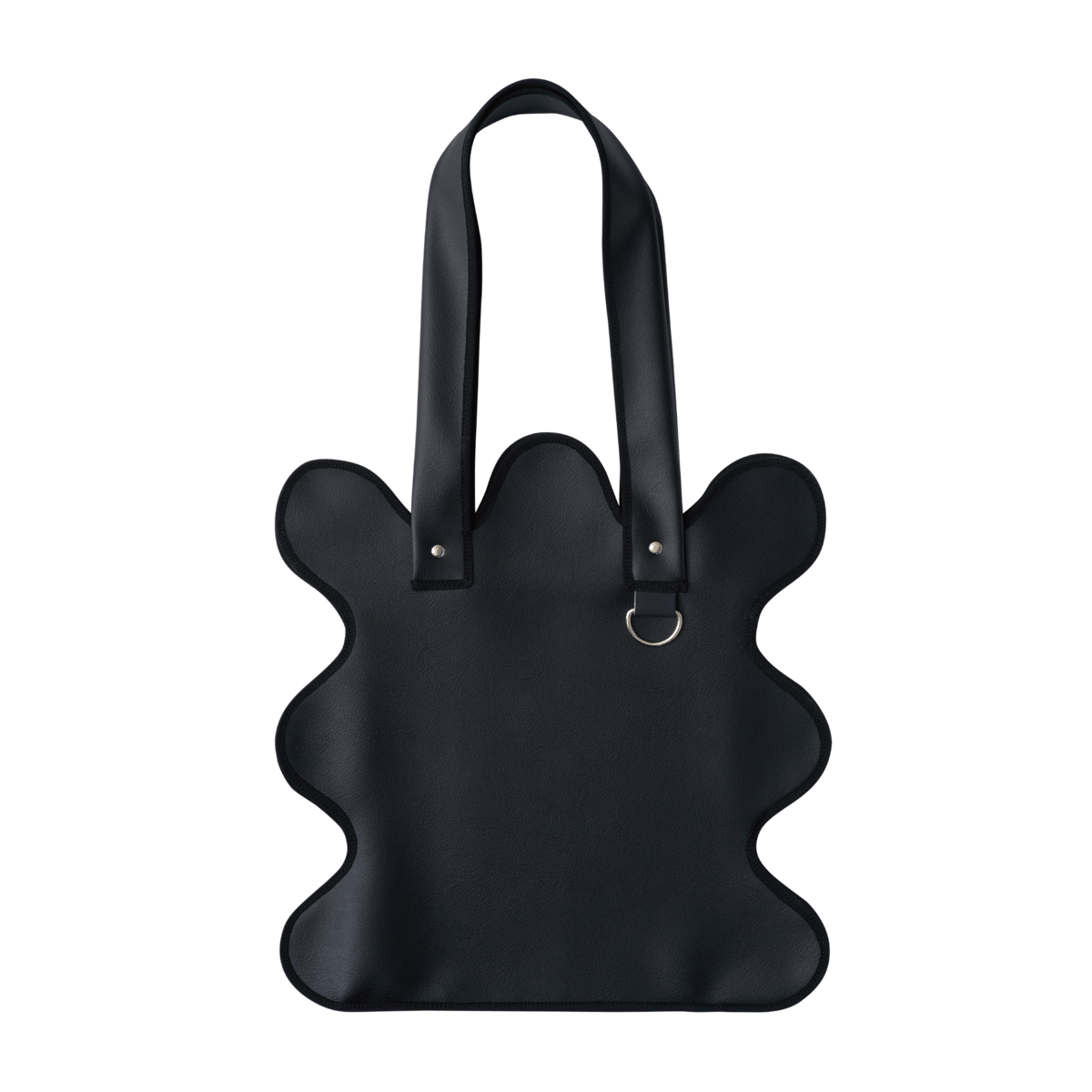 nori enomoto wave tote bag black leather