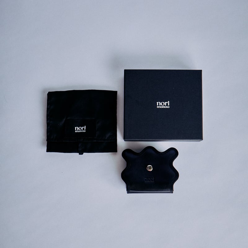 norienomoto wave trifold wallet / black