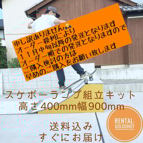 すぐにお届け 送料込 スケボーランプ 完成品 高さH300mm スケボー