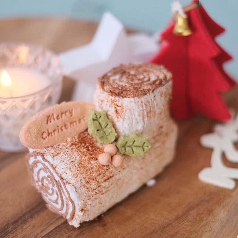 【再販オーダー用】くまとサンタのブッシュドノエル カッティングダイ クリスマス 再販オーダー用】くまとサンタのブッシュドノエル カッティングダイ