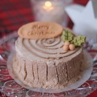 切り株のXmasケーキ