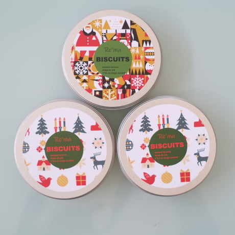 Xmas クッキー缶 3缶入り