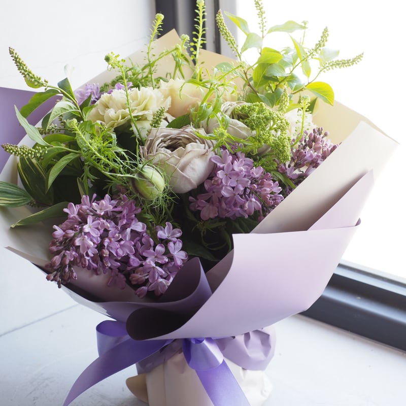 配送用/マジカルブーケ】大人なイメージ（紫系） | HANANO MURASE
