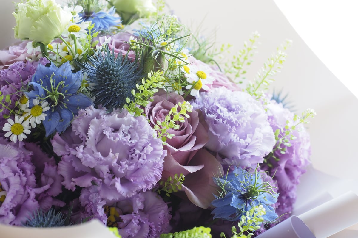 配送用/マジカルブーケ】大人なイメージ（紫系） | HANANO MURASE
