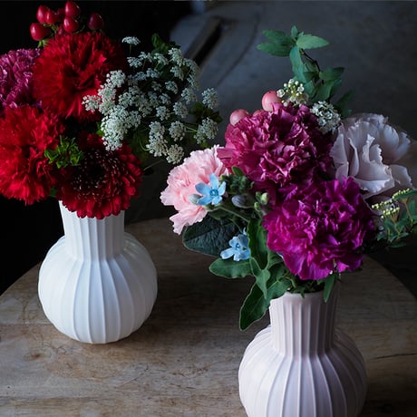 （店頭受取）母の日ギフト【花を愛でる、花瓶とミニブーケセット】