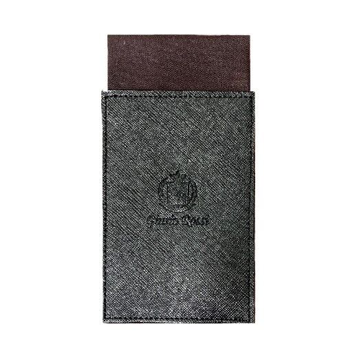 9635◆Brioniブリオーニ◆最高級ポケットチーフ◆定価19,800円◆ GiurioRossi®台紙付きブランドポケットチーフ ショコラブラウン