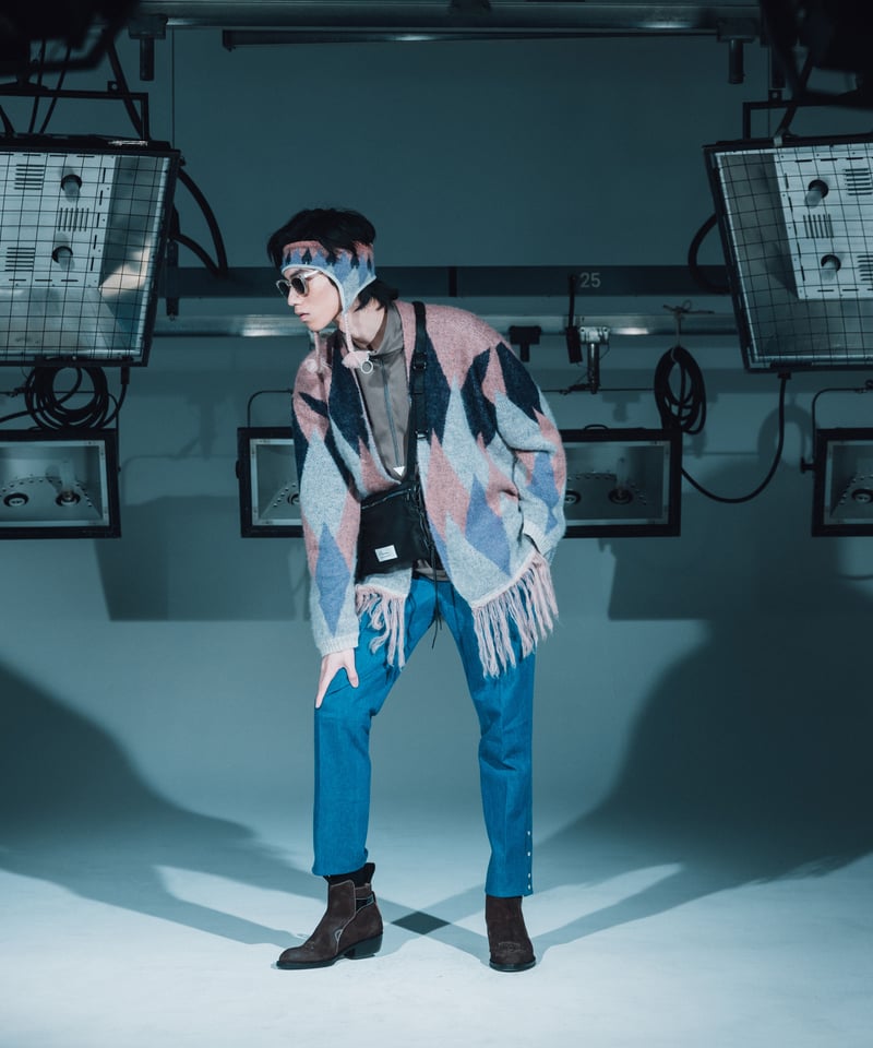 butcherproducts.ARGYLE CARDIGAN 【タグ付】 22AW> MOHAIR ARGYLE CARDIGAN | Azuma./ANTICRAF