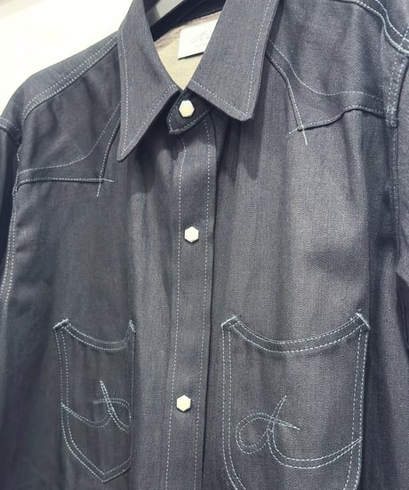7月納品予定　25AW  8oz WESTERN DENIM SHIRT