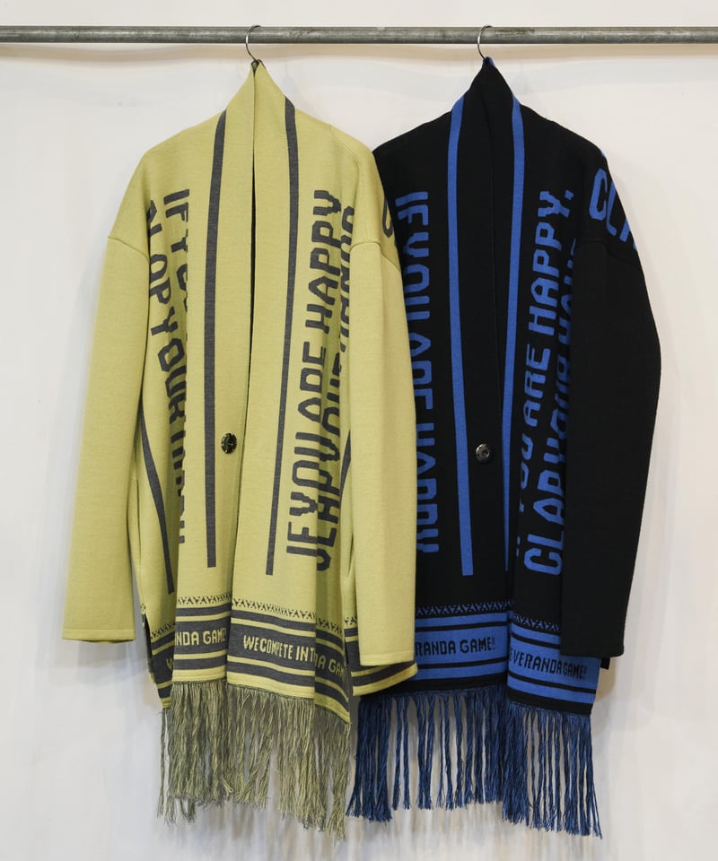 VERANDA GAME SCARF CARDIGAN | Azuma./ANTICRAFT