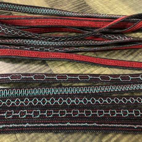 刺繍デニムループ