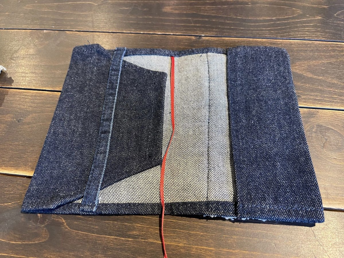RRL デニムカバー ノート Black n' Red Twin Wire Poly Cover Notebook, 8-1/4 x 5-7/8