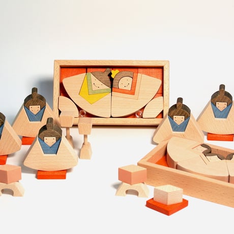 WOODWORKキッコロ　お雛さま・三人官女• 五人囃子　セット　2026年度　ご予約受付中