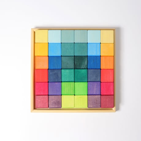 GRIMM'S/グリムス社　にじのキューブ・小・36pcs