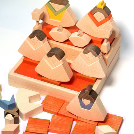 WOODWORKキッコロ　お雛さま・三人官女• 五人囃子　セット　2026年度　ご予約受付中