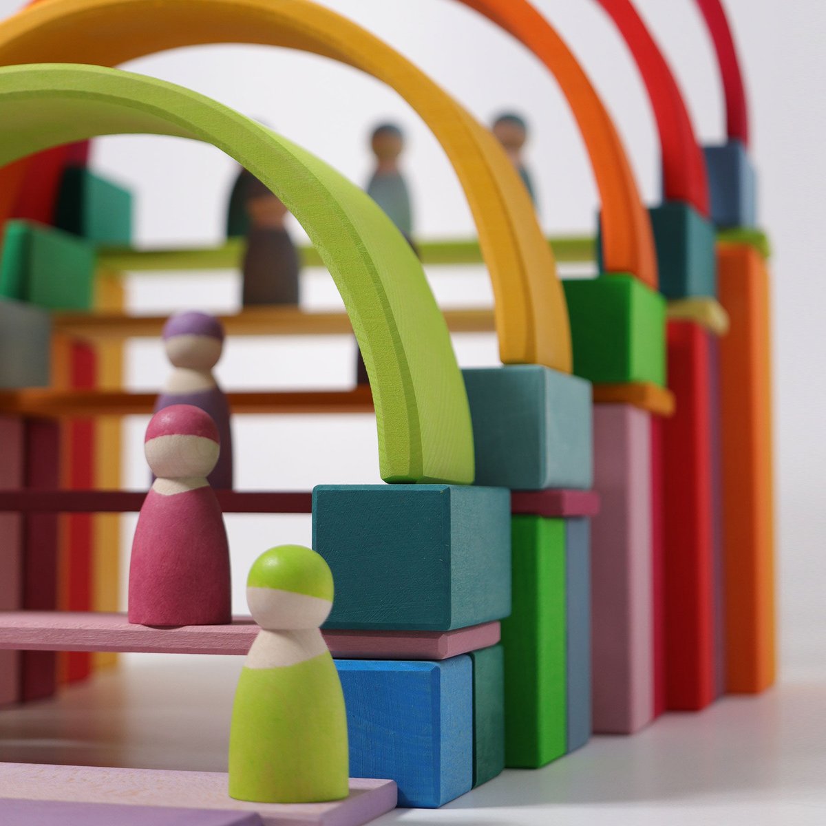 GRIMM'S/グリムス社 にじのステップブロック | Toy-Toy ONLINESHOP GRIMM'S/グリムス社 にじのステップブロック | Toy-Toy ONLINESHOP