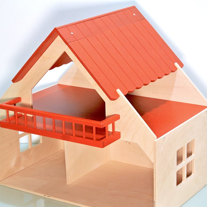 RUELKE/リュルケ社 バルコニー付きの家 赤 | Toy-Toy ONLINESHOP