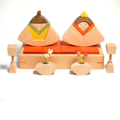 WOODWORKキッコロ　お雛さま・三人官女• 五人囃子　セット　2026年度　ご予約受付中