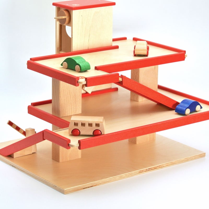 Beck/ベック社 立体駐車場車付きセット(リフト付き) | Toy-Toy Beck/ベック社 立体駐車場車付きセット(リフト付き) | Toy-Toy