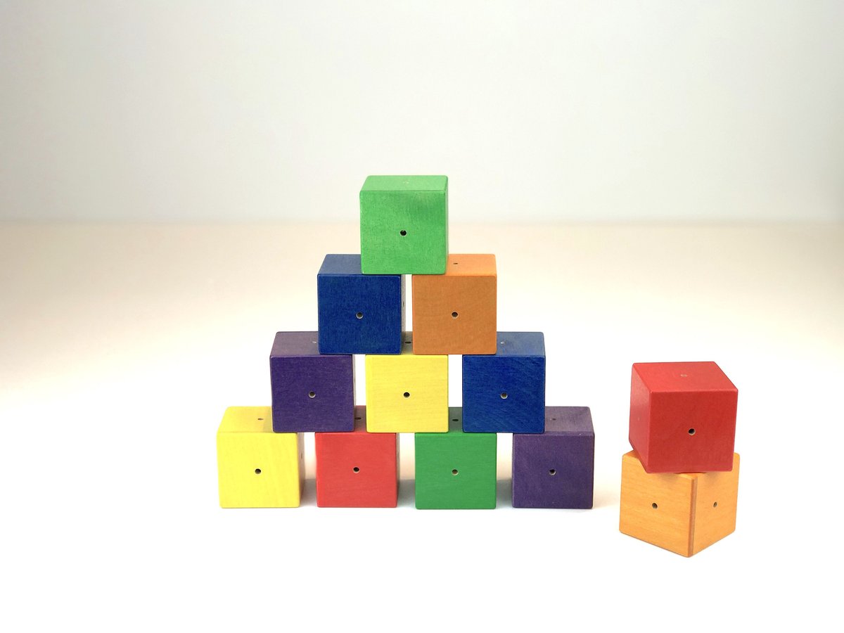 ジーナ SINA ベビーキューブ 12個 はじめてのつみき 知育玩具 木製玩具