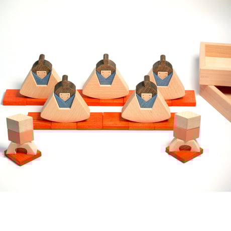 WOODWORKキッコロ　お雛さま・三人官女• 五人囃子　セット　2026年度　ご予約受付中