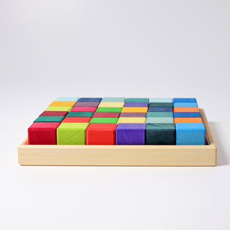 GRIMM'S/グリムス社　にじのキューブ・小・36pcs