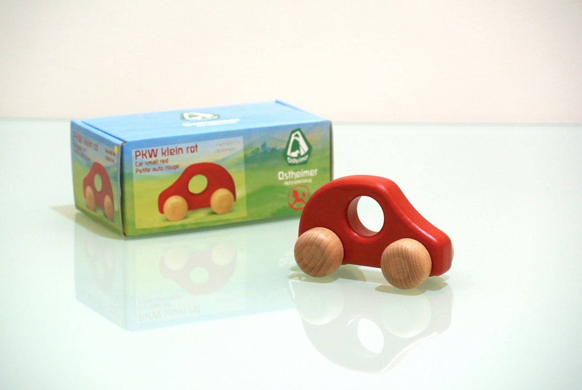 Keller/ケラー社 PKW（ペーカーヴェー）ミニ 白木＆赤セット | Toy-Toy  