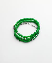 Glass Beads Necklace by OK123! green