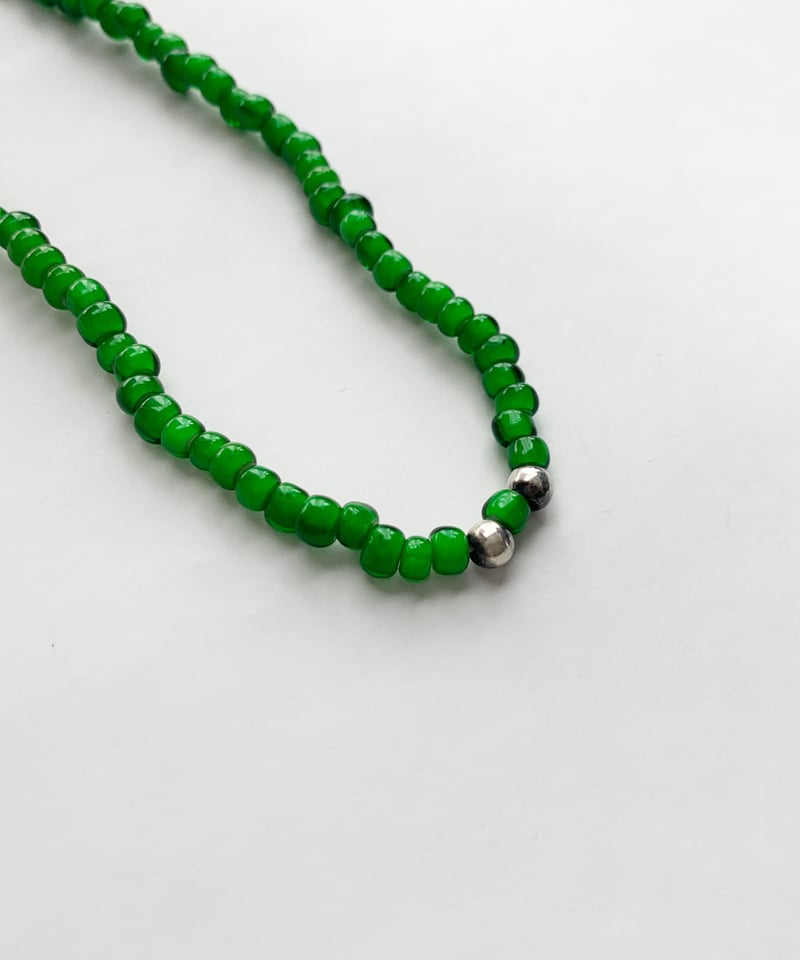 Glass Beads Necklace by OK123! green | SHOP OK123