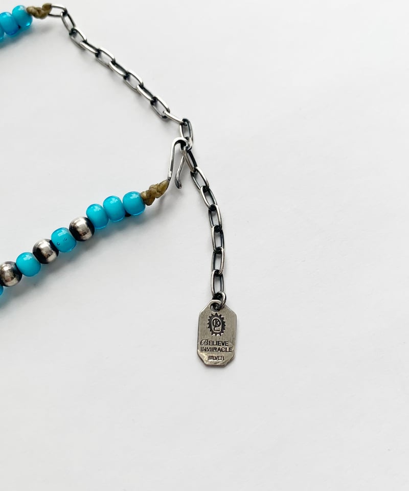 Glass Beads Necklace by OK123! blue | SHOP OK123