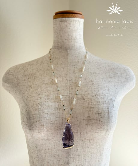 Andara Crystal [violet soverign amethyst] Pendant Necklace - Jump in!