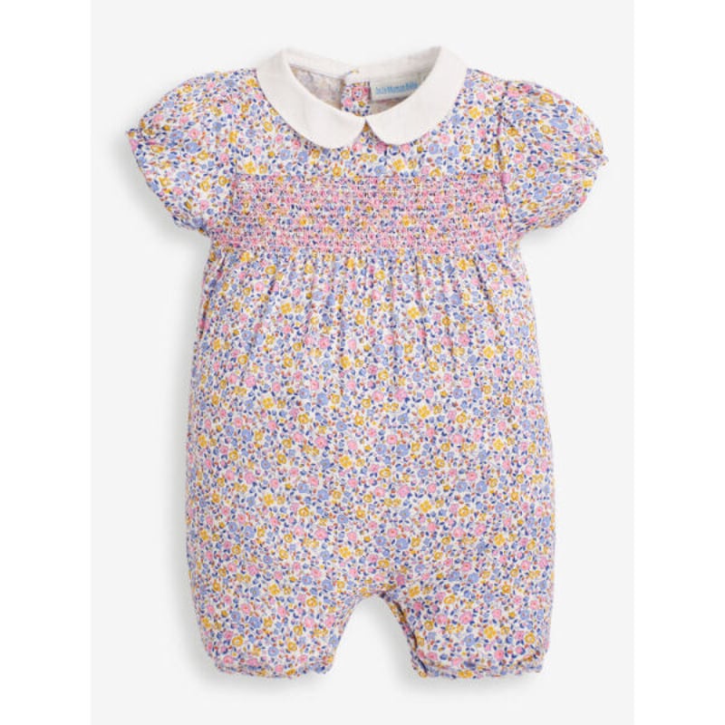 Jojo Maman Bebe】YELLOW DITSY PETER PAN COLLAR