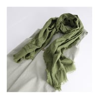 Belgium linen stole pink ／ 洗い込んでエイジング加工を施した