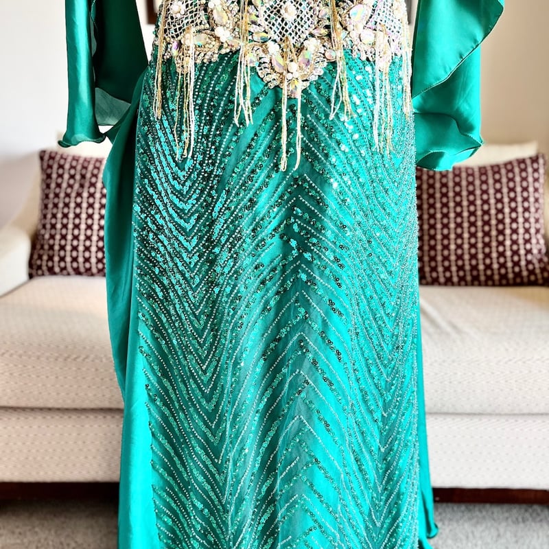 ベリーダンス衣装【Peacock Green 】 | Le NouR（リヌール）Bellyda