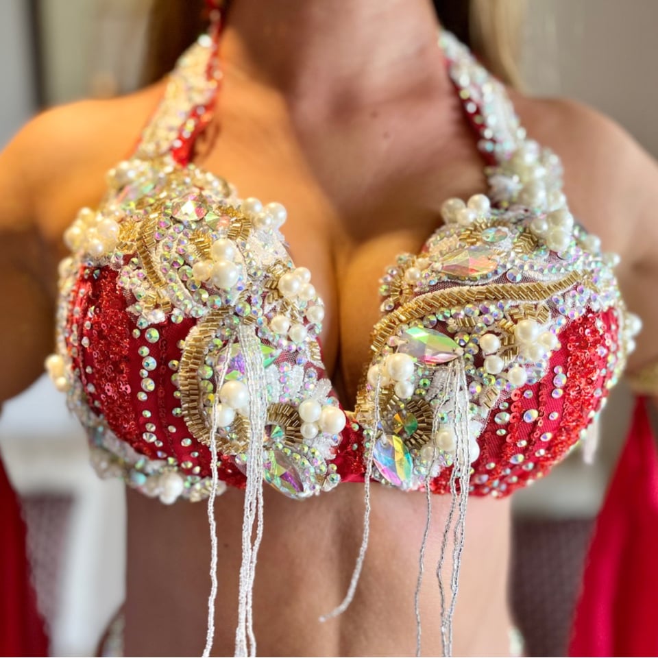 ベリーダンス衣装【Lady Red】 | Le NouR（リヌール）Bellydance Co