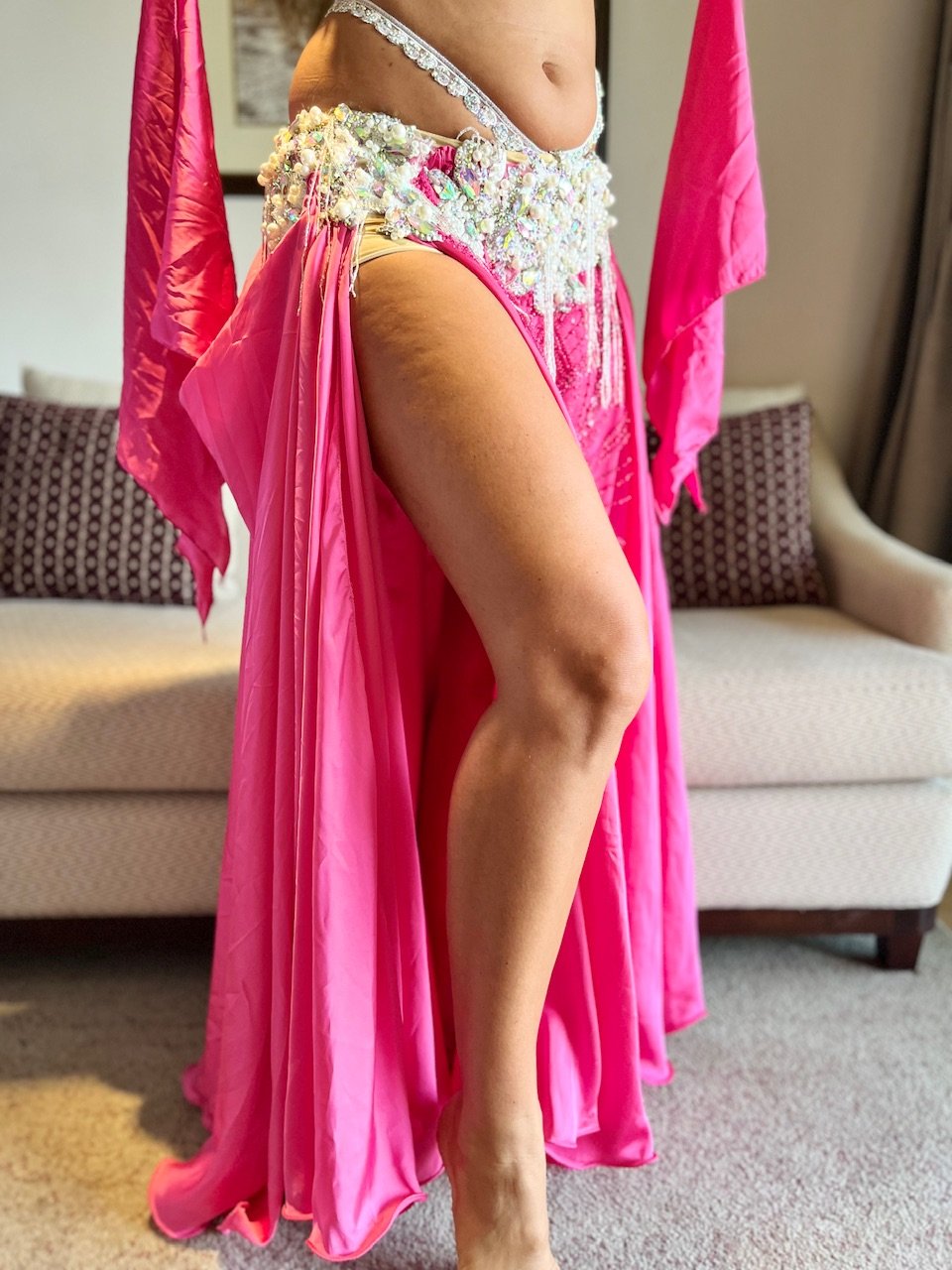 ベリーダンス衣装【Queen Pink】 | Le NouR（リヌール