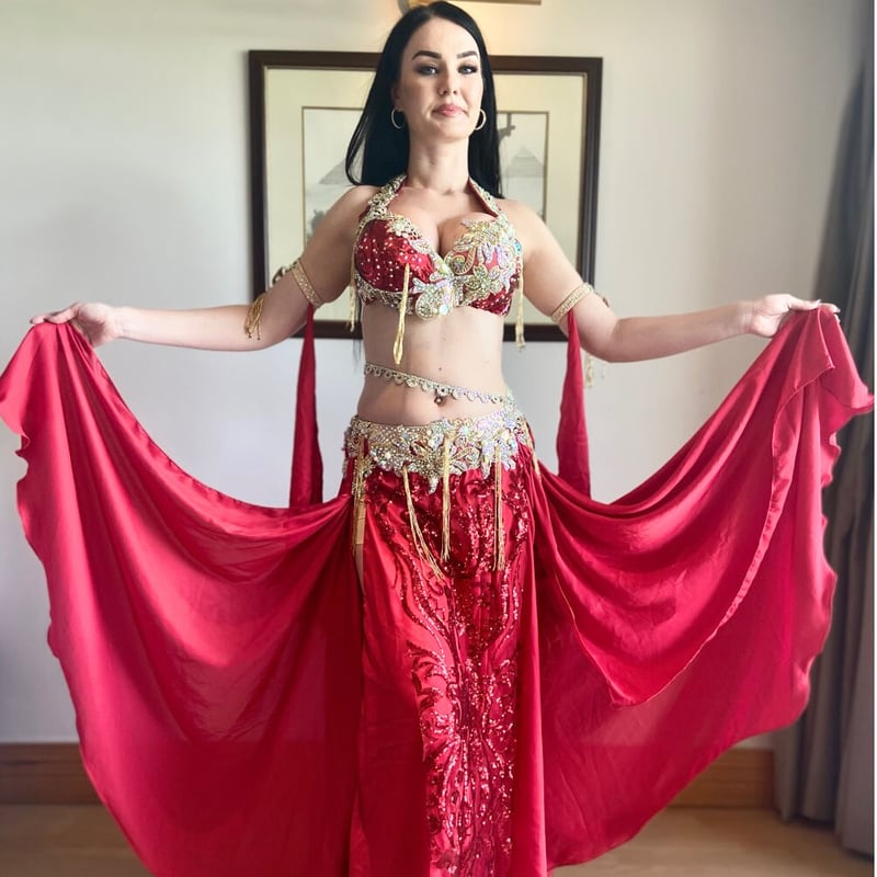 ベリーダンス衣装【Rose Red】 | Le NouR(リヌール)Bellydance Co...