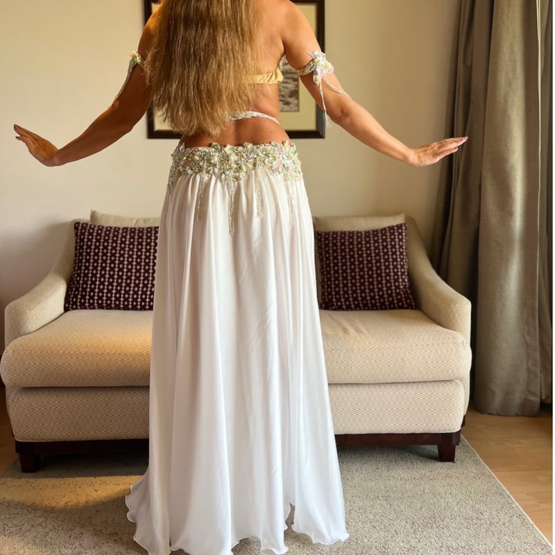 ベリーダンスブラベルト衣装【White shell pearl 】 | Le NouR