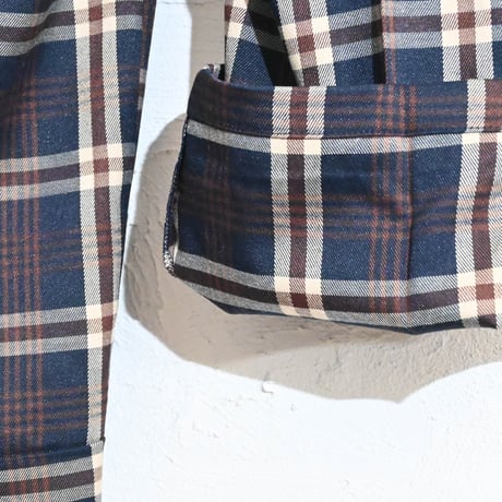 チェックワイドパンツ