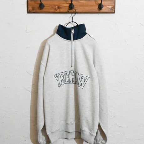 TC 裏毛 ハーフZIP 袖ライン PO