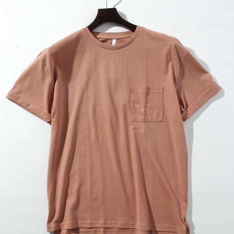 16天竺 ルーズフィットポケットTシャツ