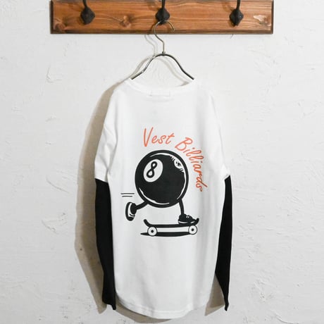 ちょいBIGフェイクレイヤード ロングTシャツ