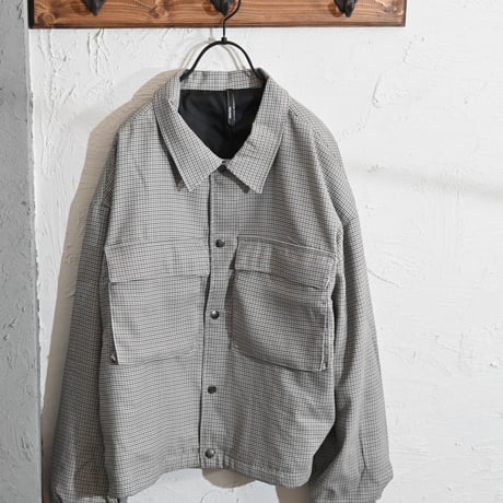 ポリストレッチ ビッグポケットワイドコーチジャケット